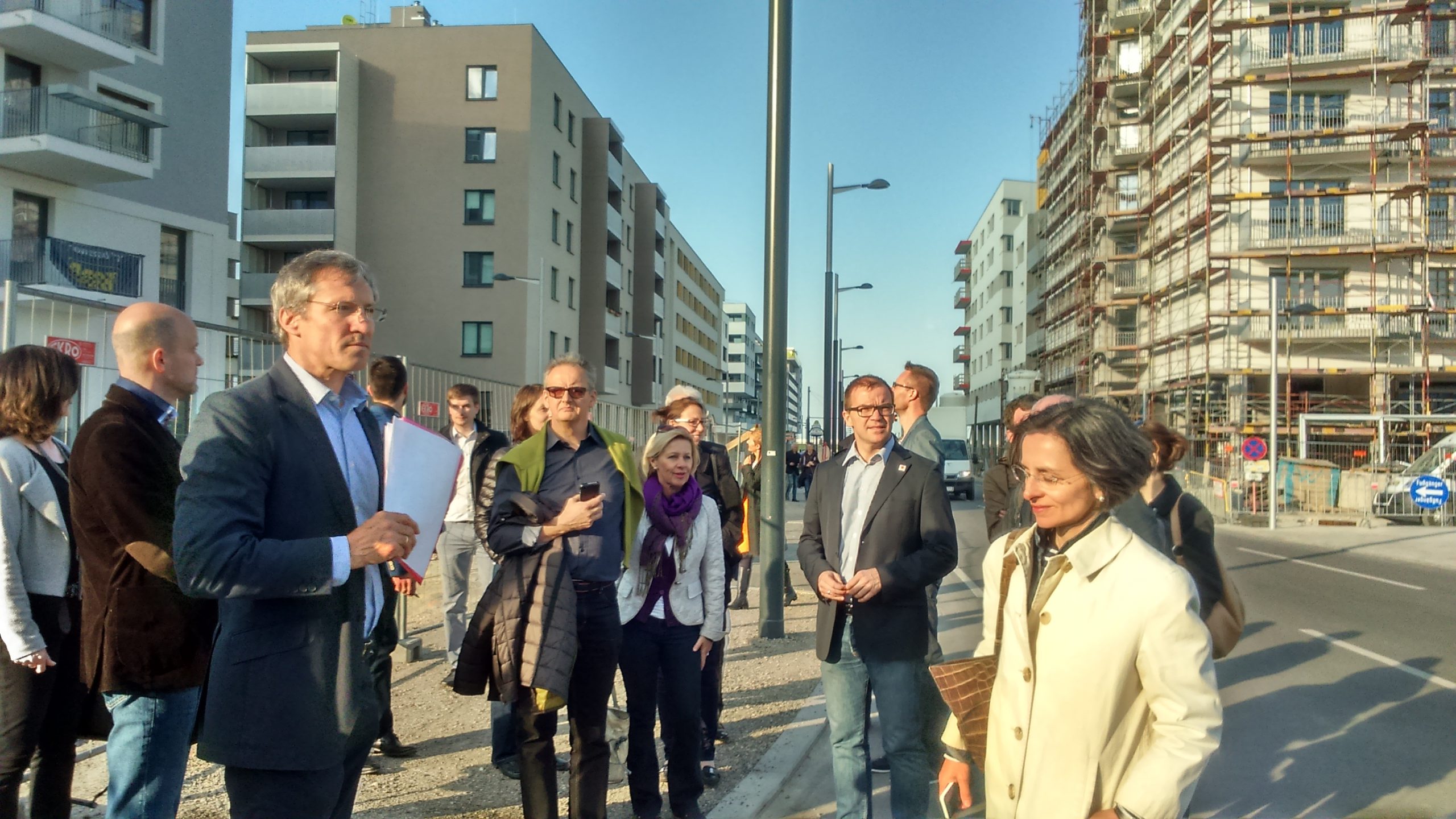 Group of people in front of a building