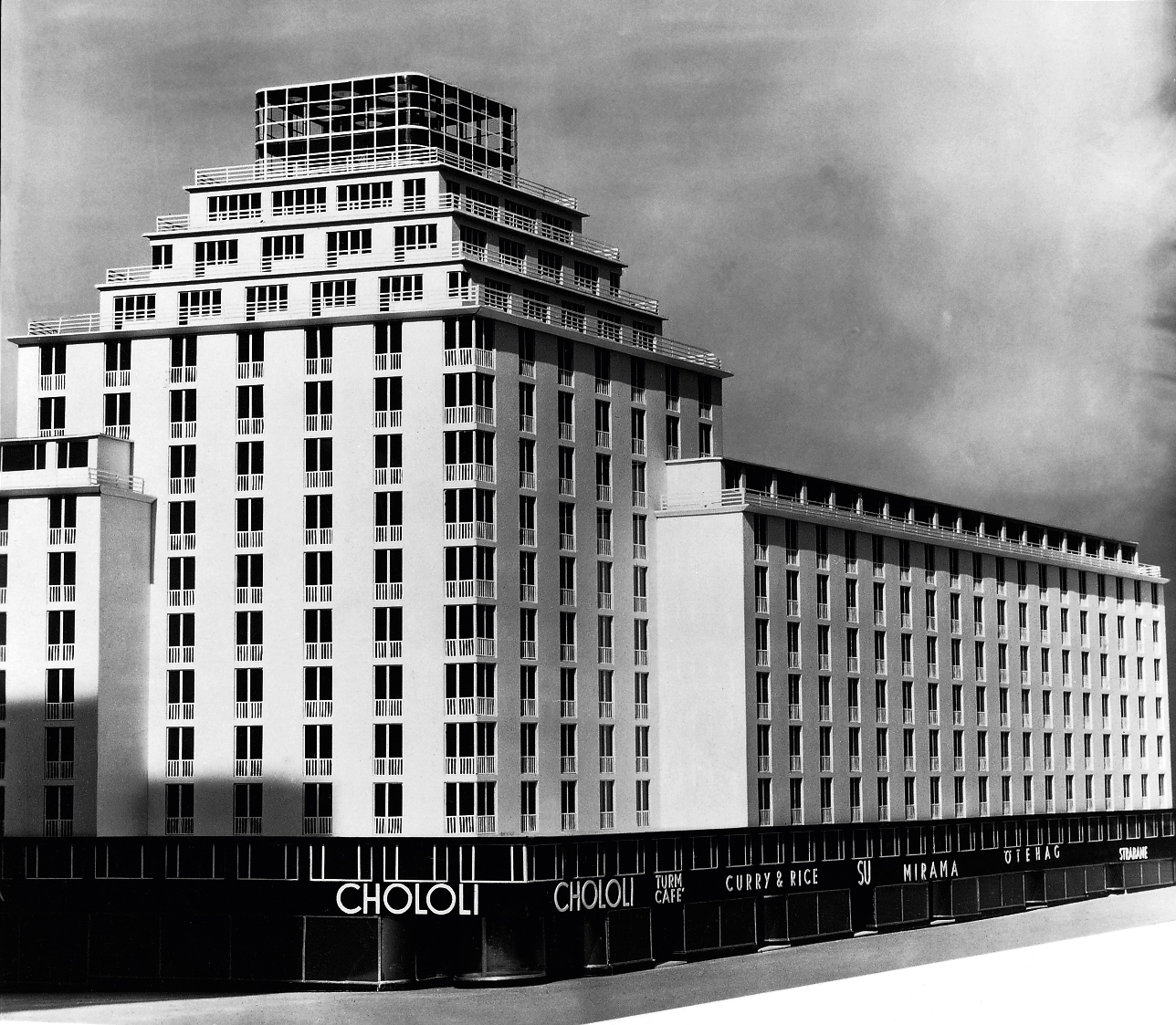 Photo of model of the high-rise building on Herrengasse