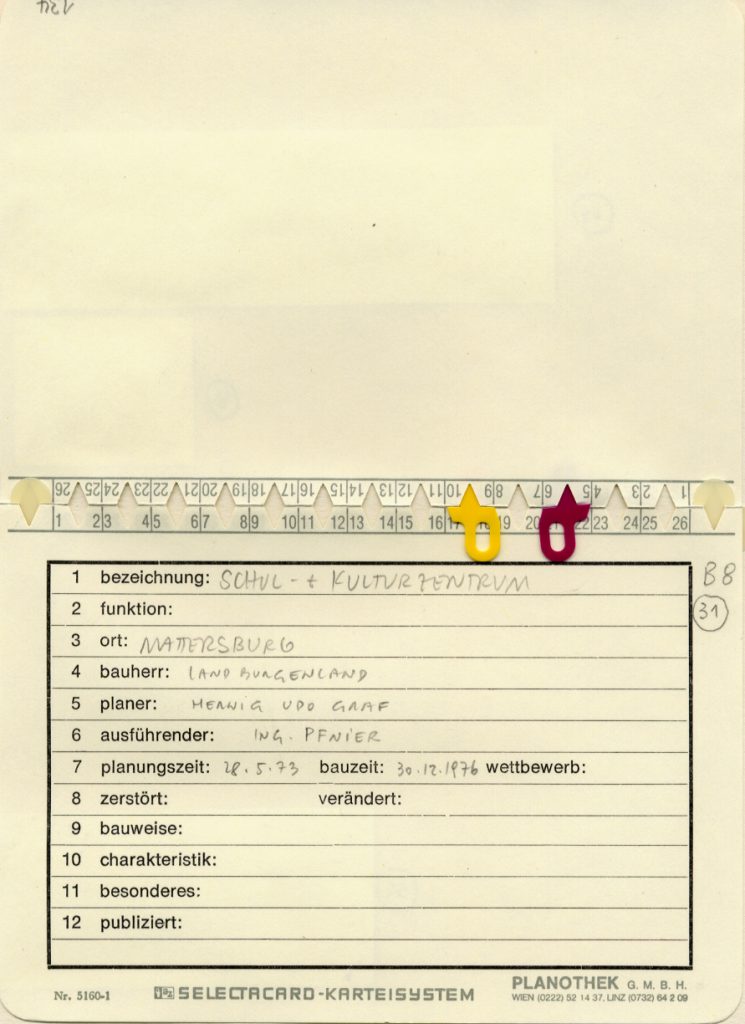 Friedrich Achleitner Archiv Architekturzentrum Wien