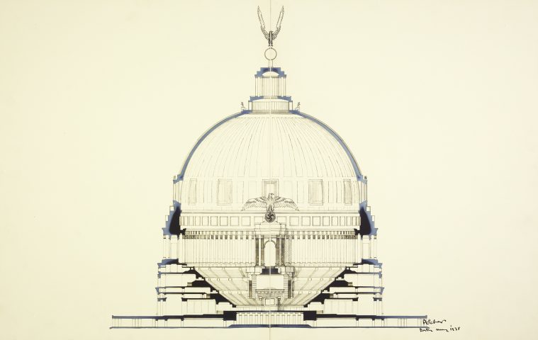 Section through a domed space