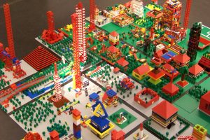 Legostadt von oben