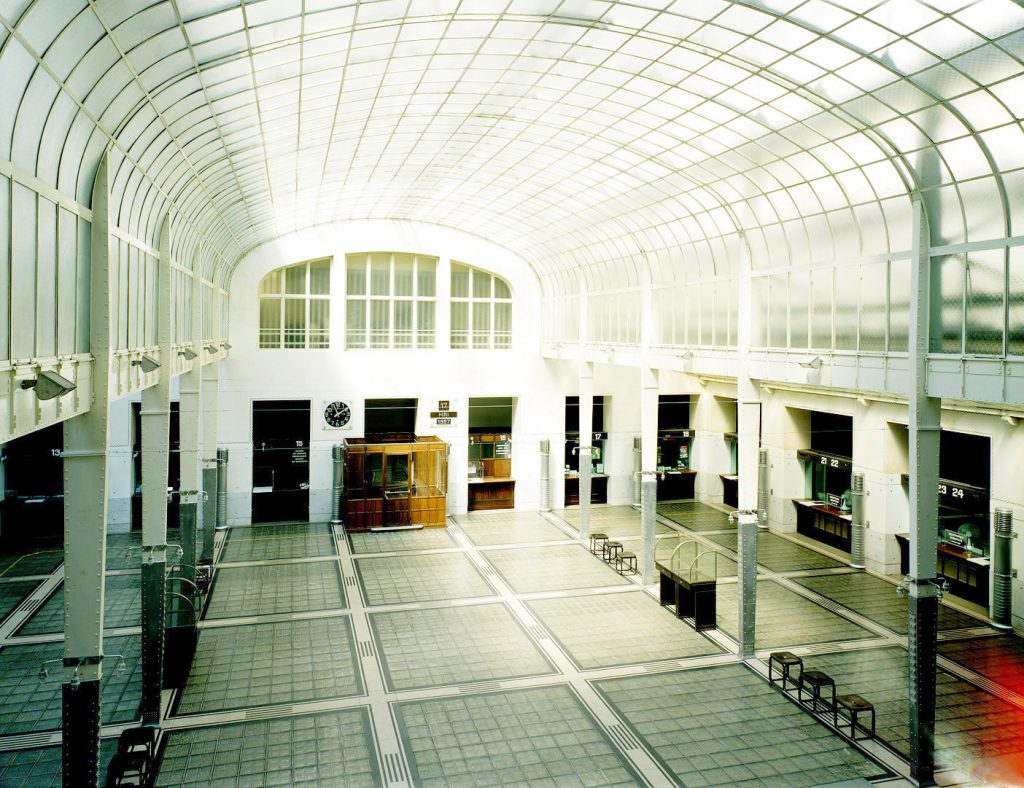 Main hall of the Postsparkasse Vienna