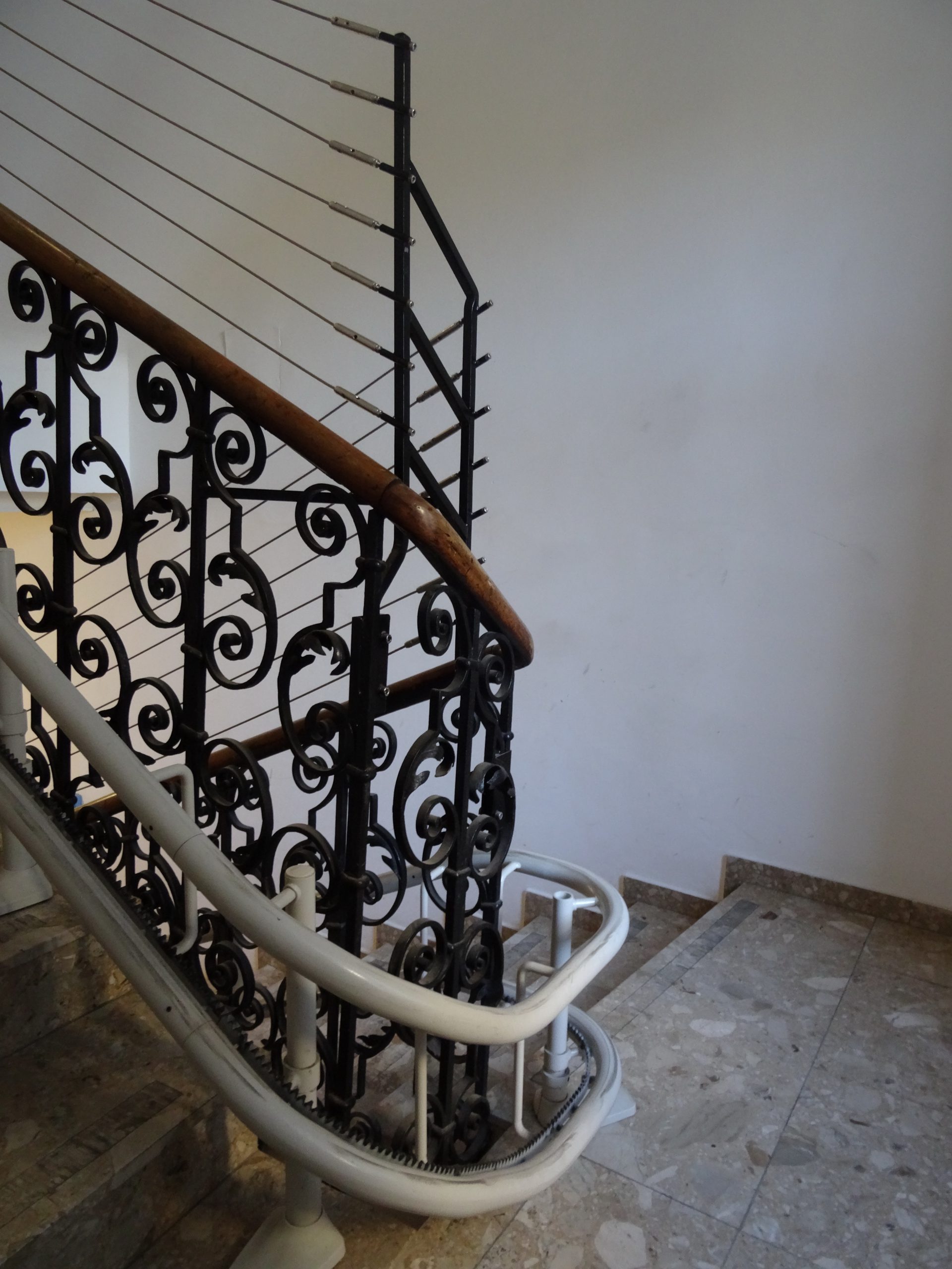 Stairwell with handrail