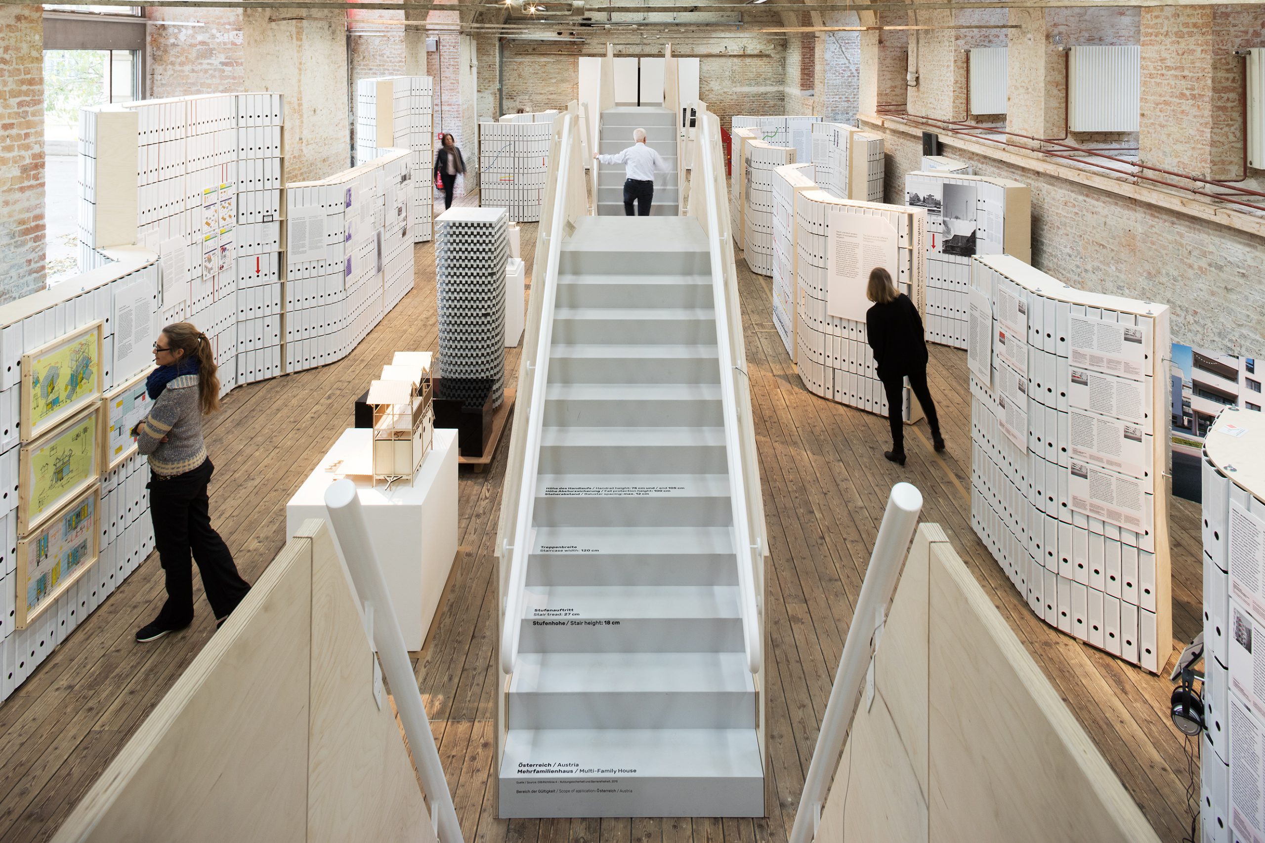 Staircase in exhibition hall