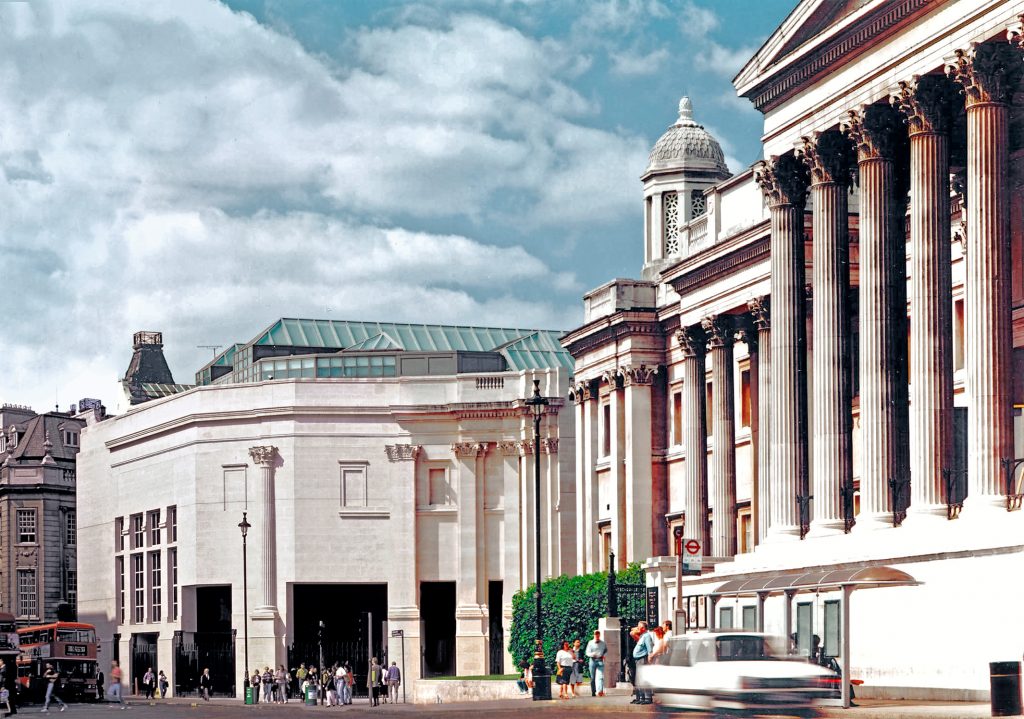 exterior view National Gallery London