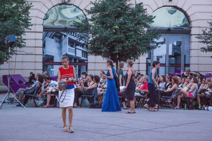 Open-air film screening