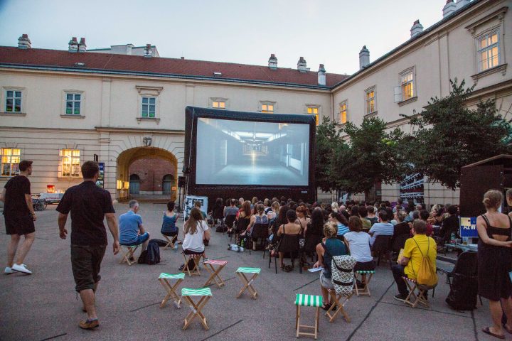 Open-air film screening