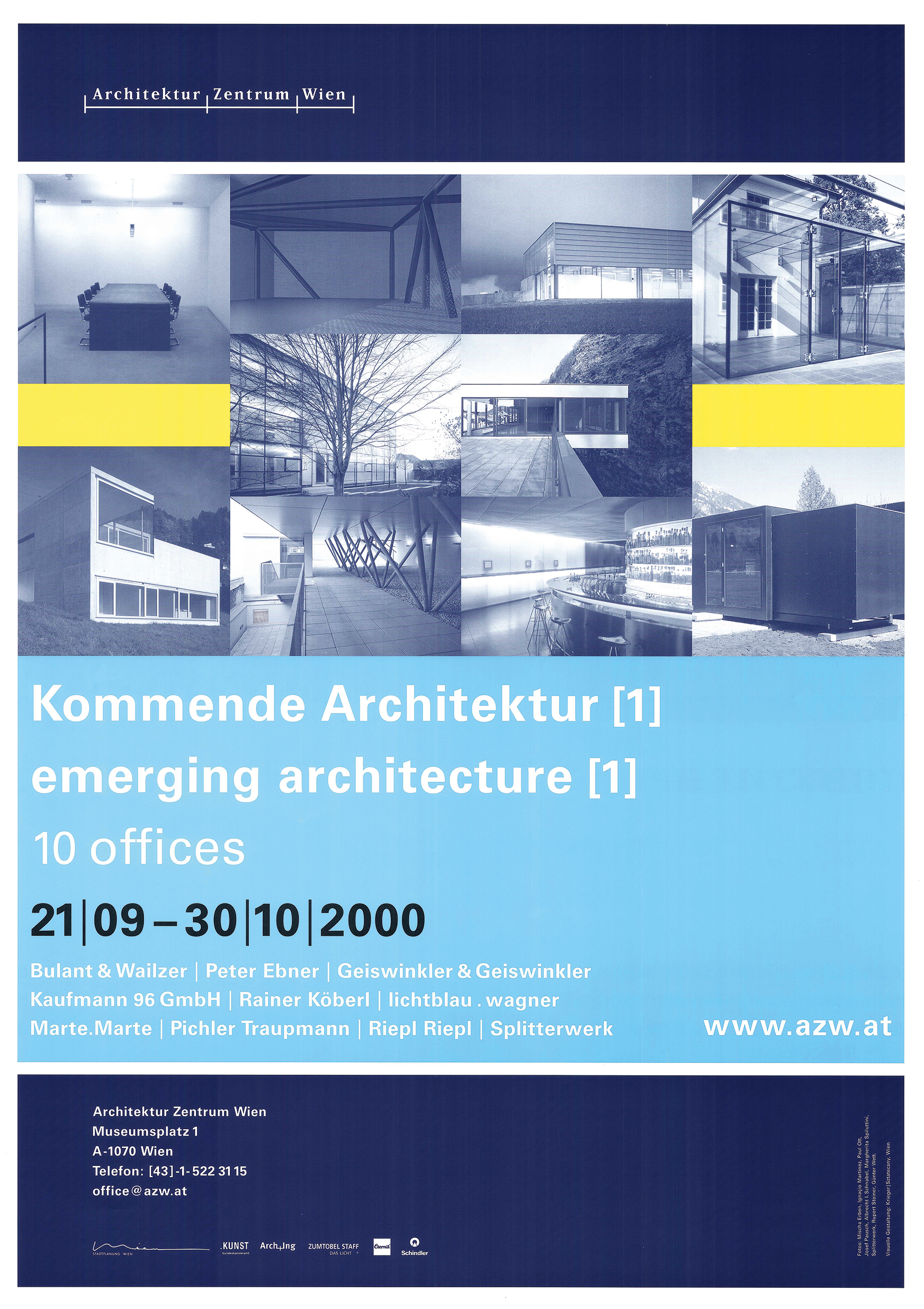 Emerging Architecture 1 Kommende Architektur 1 Architekturzentrum Wien