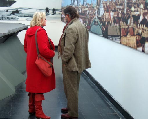 Elisabeth und Peter Vitouch im Österreich Pavillon