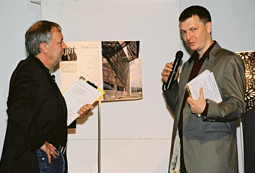 Stuart Freeman (FM4) and Bernd Hartmann (Bundeskanzleramt)
