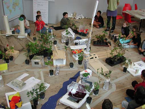 Eindrücke vom Workshop "Abenteuer Stadt"