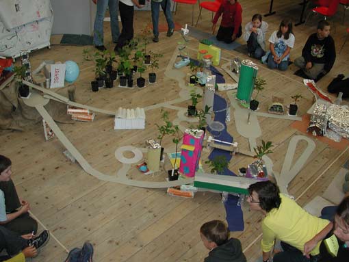 Eindrücke vom Workshop "Abenteuer Stadt"