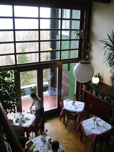 Speisesaal im Alpenhof Kreuzberg (ehem. Landhaus Khuner), Payerbach: Adolf Loos, 1929