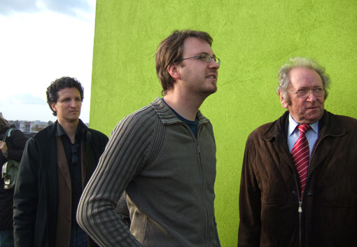 sonntags 188: Andreas Groll (sigs bauplanungs gmbh), mitte: Rupert Halbartschlager (Landschaftsplaner und Bewohner der Terrassenwohnung)