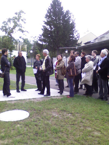 v.l.n.r.: Alex Smrtnig (Atelier Rüdiger Lainer), Alexander Runser, Christa Prantl,