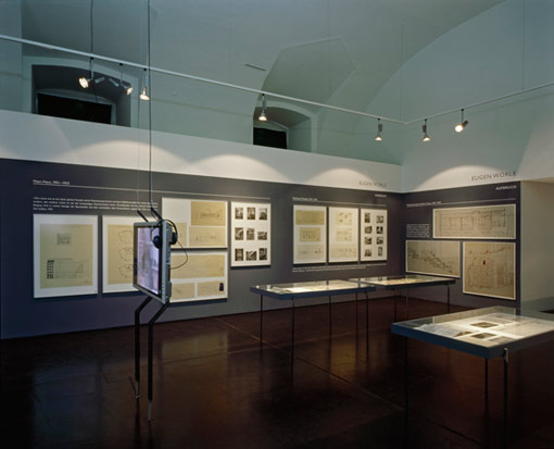 The exhibition "Eugen Wörle (1909 – 1996)" at the Architekturzentrum Wien