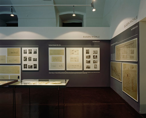 The exhibition "Eugen Wörle (1909 – 1996)" at the Architekturzentrum Wien