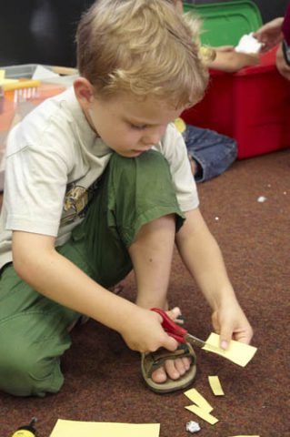 Impressions from the workshop "How do animals live" at the Az W