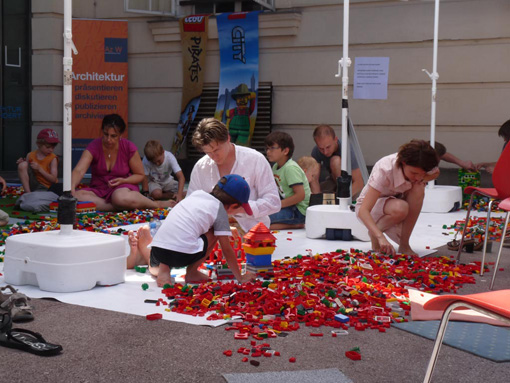 Impressions from the Az W LEGO Building Event at the Architekturzentrum Wien, July 10 2010