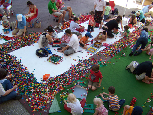 Impressions from the Az W LEGO Building Event at the Architekturzentrum Wien, July 10 2010