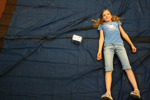 The Az W Space Station: a flying construction site in outer space
