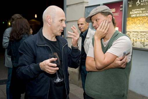 The opening of the exhibition "JapanLisztRaiding_zehn neue häuser", Sep. 10 2010