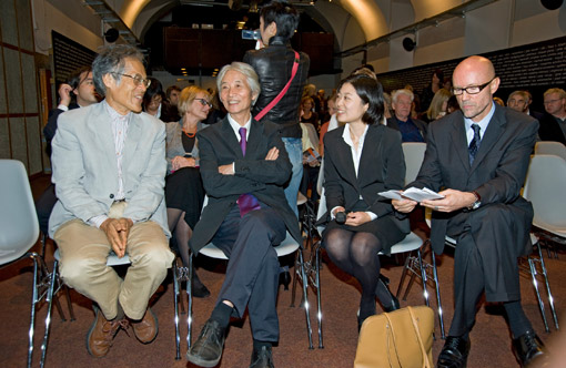 The opening of the exhibition "JapanLisztRaiding_zehn neue häuser", Sep. 10 2010
