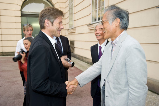 The opening of the exhibition "JapanLisztRaiding_zehn neue häuser", Sep. 10 2010