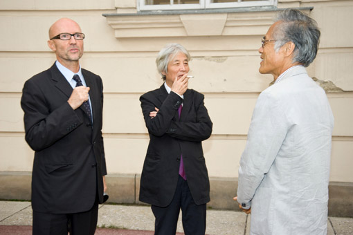 The opening of the exhibition "JapanLisztRaiding_zehn neue häuser", Sep. 10 2010
