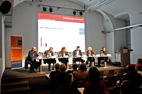 Fotos von der Veranstaltung „Wien-Wahl Architekturpolitik"