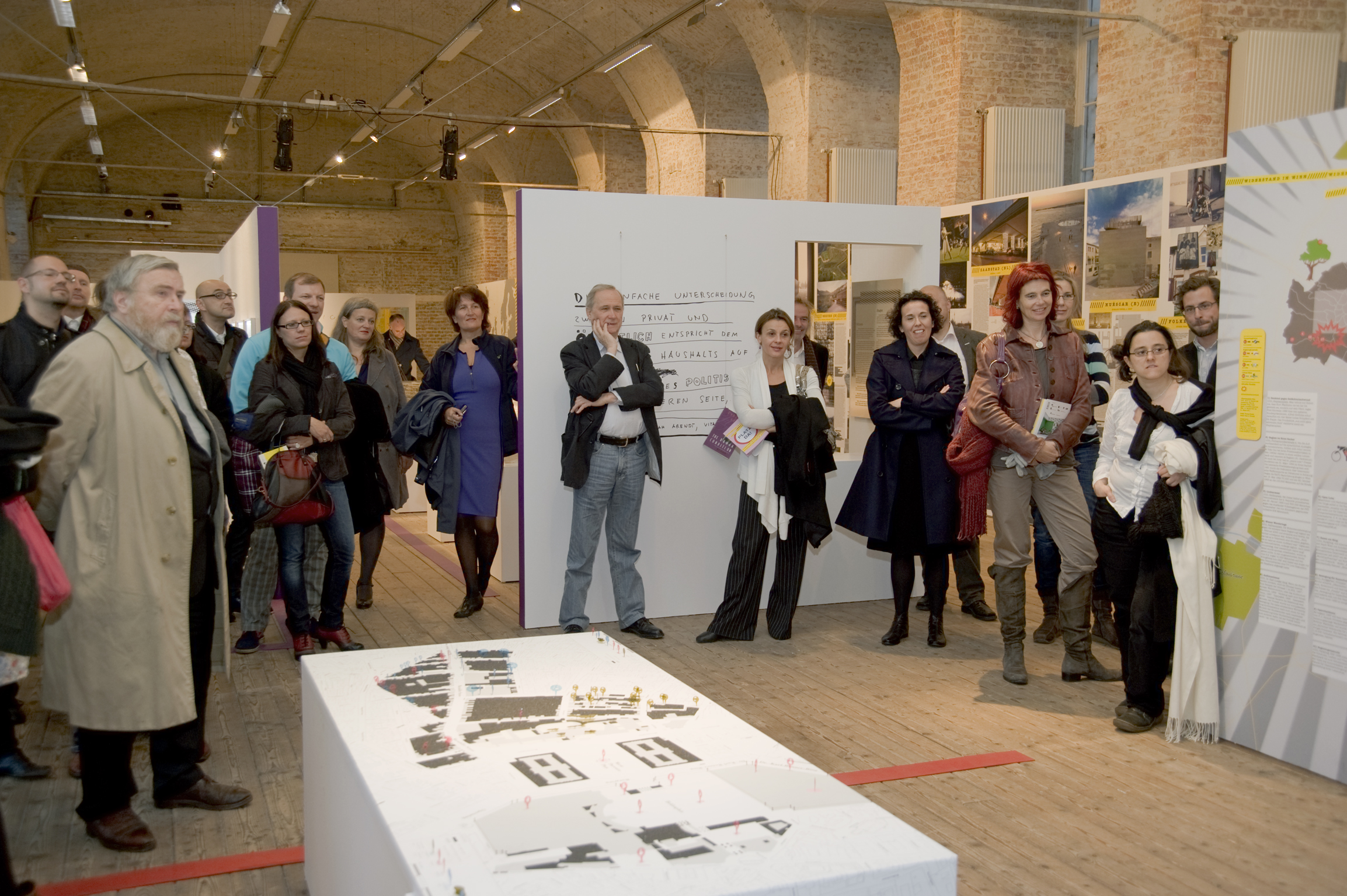 The opening of the exhibition "Platz da! European Urban Public Space"