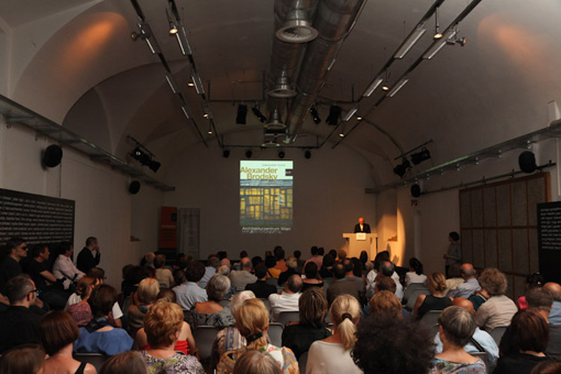 Opening of the exhibtion 'Alexander Brodsky. It still amazes me that I became an architect.', June 29 2011 at the Architekturzentrum Wien-