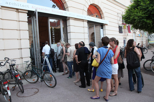 Opening of the exhibtion 'Alexander Brodsky. It still amazes me that I became an architect.', June 29 2011 at the Architekturzentrum Wien-