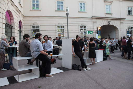 Opening of the exhibtion 'Alexander Brodsky. It still amazes me that I became an architect.', June 29 2011 at the Architekturzentrum Wien-