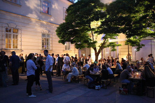 Opening of the exhibtion 'Alexander Brodsky. It still amazes me that I became an architect.', June 29 2011 at the Architekturzentrum Wien-
