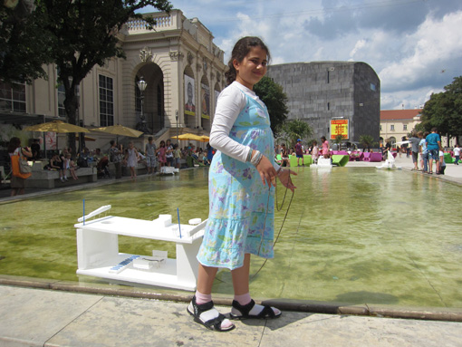 Photos taken during the workshop 'Floating Houses', August 4. + 5. 2011 at the Architekturzentrum Wien.