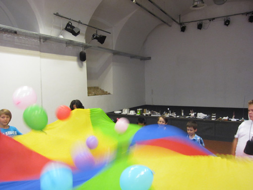 Photos taken during the workshop 'Floating Houses', August 16. + 17. 2011 at the Architekturzentrum Wien.