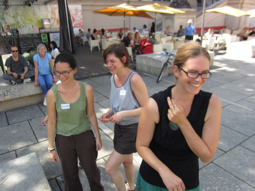 Photos taken during the workshop 'Floating Houses', August 11. + 12. 2011 at the Architekturzentrum Wien.