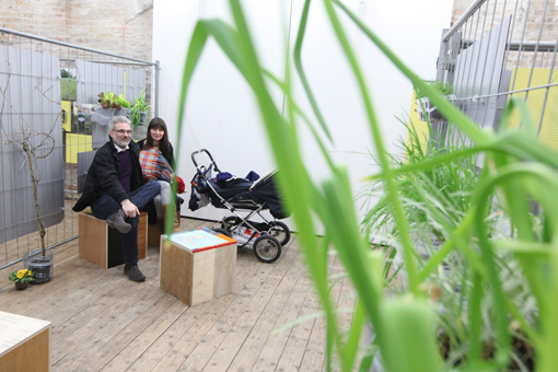 Opening of the exhibition 'Hands-On Urbanism 1850 - 2012. The Right to Green', March 14, 2012 at the Architekturzentrum Wien.