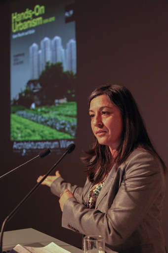 Opening of the exhibition 'Hands-On Urbanism 1850 - 2012. The Right to Green', March 14, 2012 at the Architekturzentrum Wien.