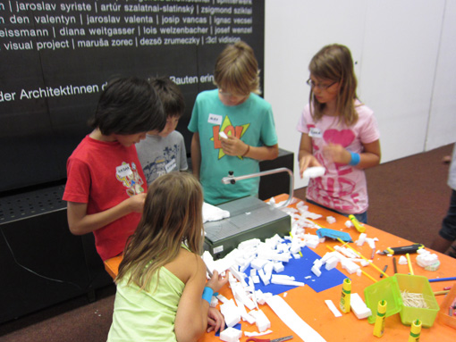 Photos taken at the workshop 'The City of Tomorrow', 2-3 August 2012 at the Architekturzentrum Wien.