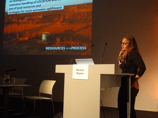 The event "s2arch. social and sustainable architecture", May 14, 2014 at the Architekturzentrum Wien.