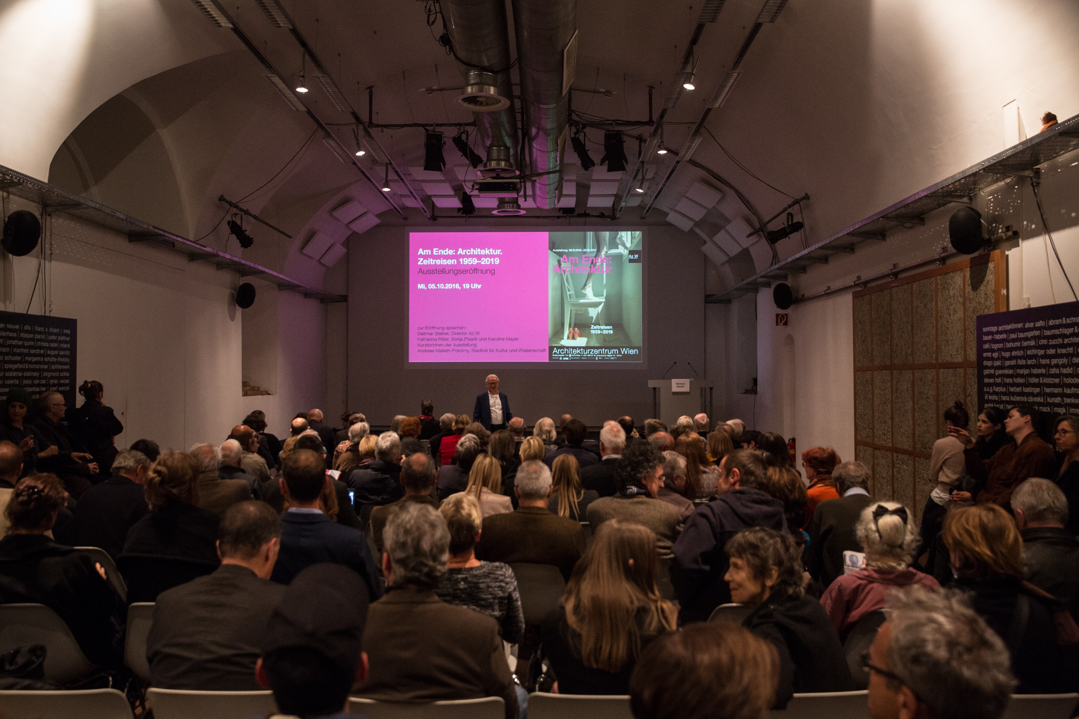 Opening night "In the End: Architecture. Journeys through Time 1959 – 2019"
