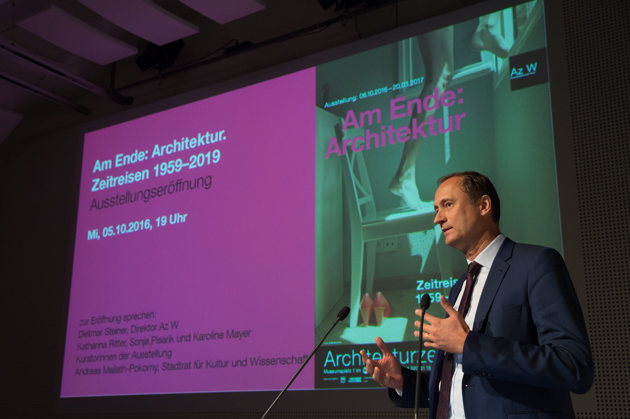 Opening night "In the End: Architecture. Journeys through Time 1959 – 2019"