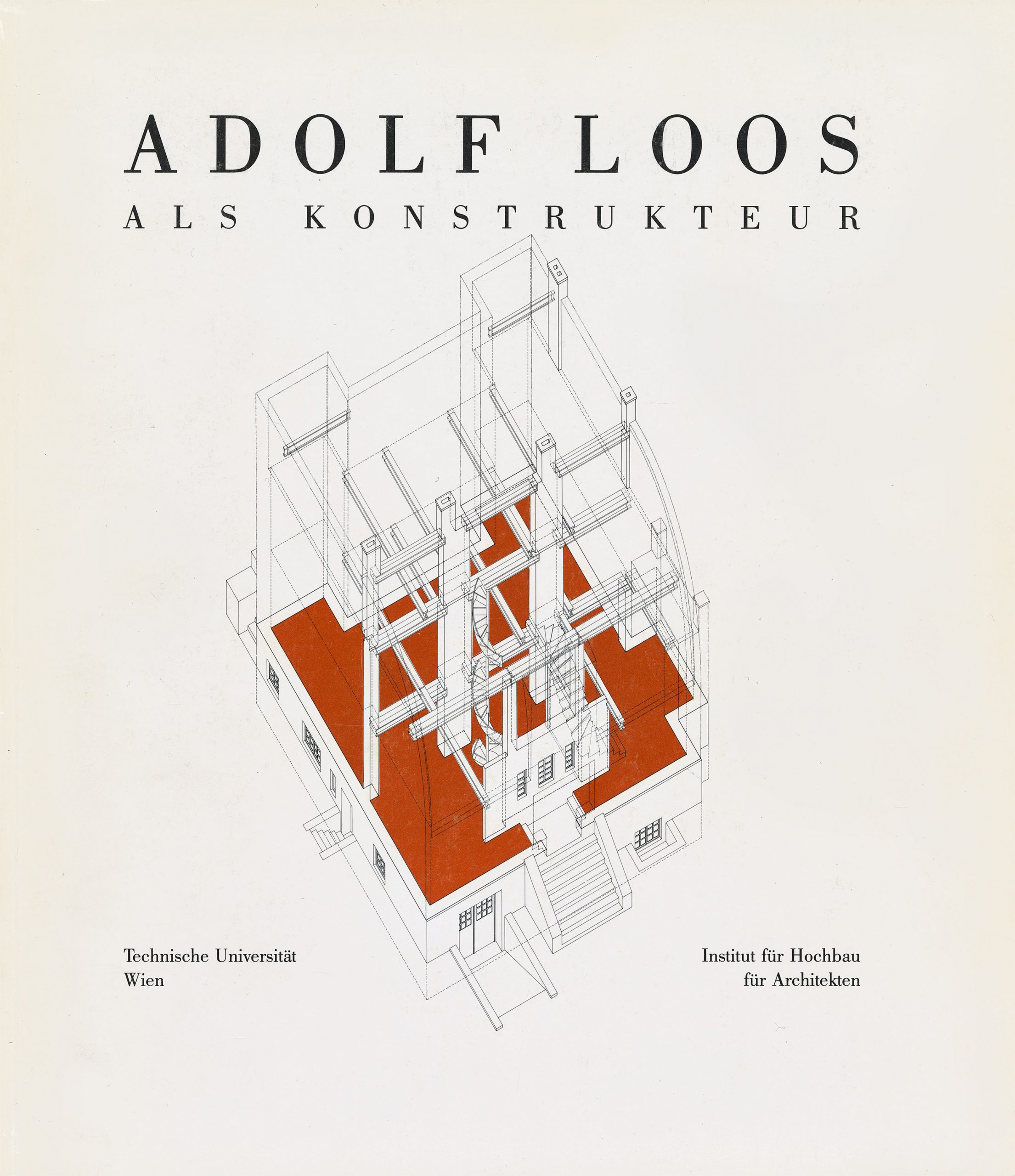 Book cover "Adolf Loos als Konstrukteur"