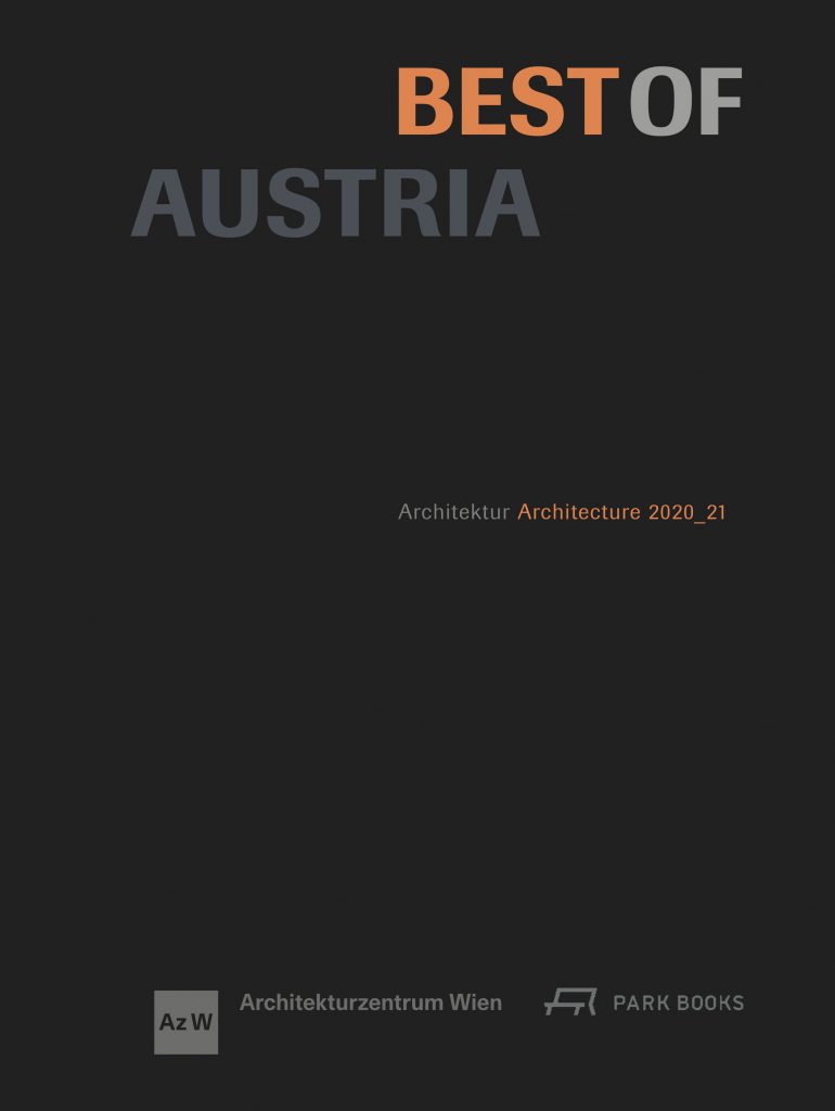 schwarzes Buchcover Best of Austria Architektur Architecture 2020_21