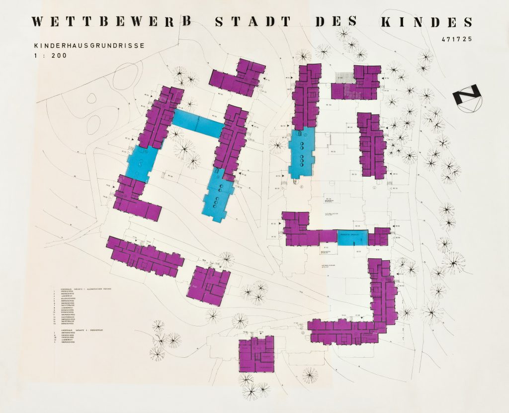 Plan mit Draufsicht mit Beschriftung 