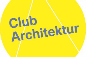 gelber Kreis mit der Schrift Club Architektur darin