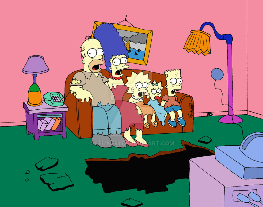 Comic with 5 characters who have their mouths open and sit together on a couch