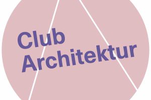 Kreis in altrosa mit der Schrift Club Architektur darin